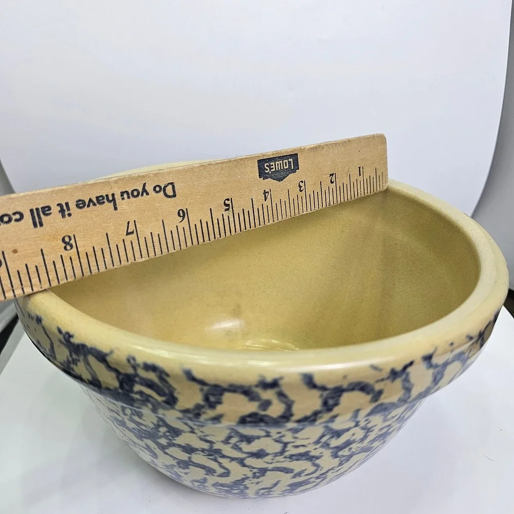 Vintage Robinson Ransbottom RRP Blue Sponge Ware 9